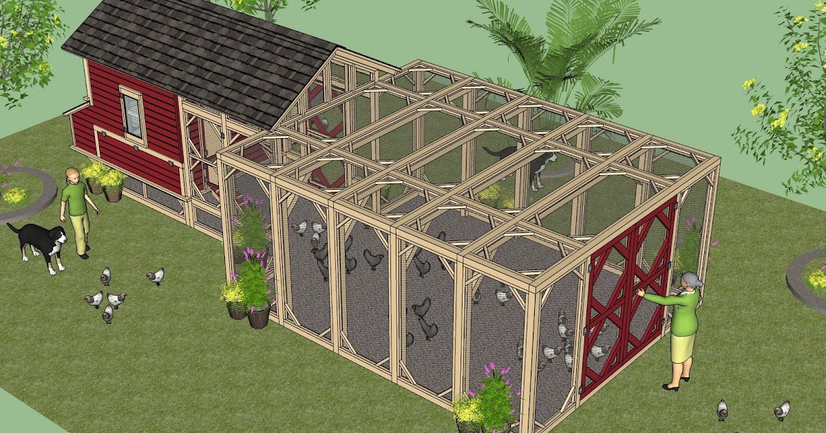 Hens Plans: How to build a chicken coop for 20