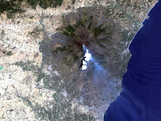 Mount Etna Space View HD Photo