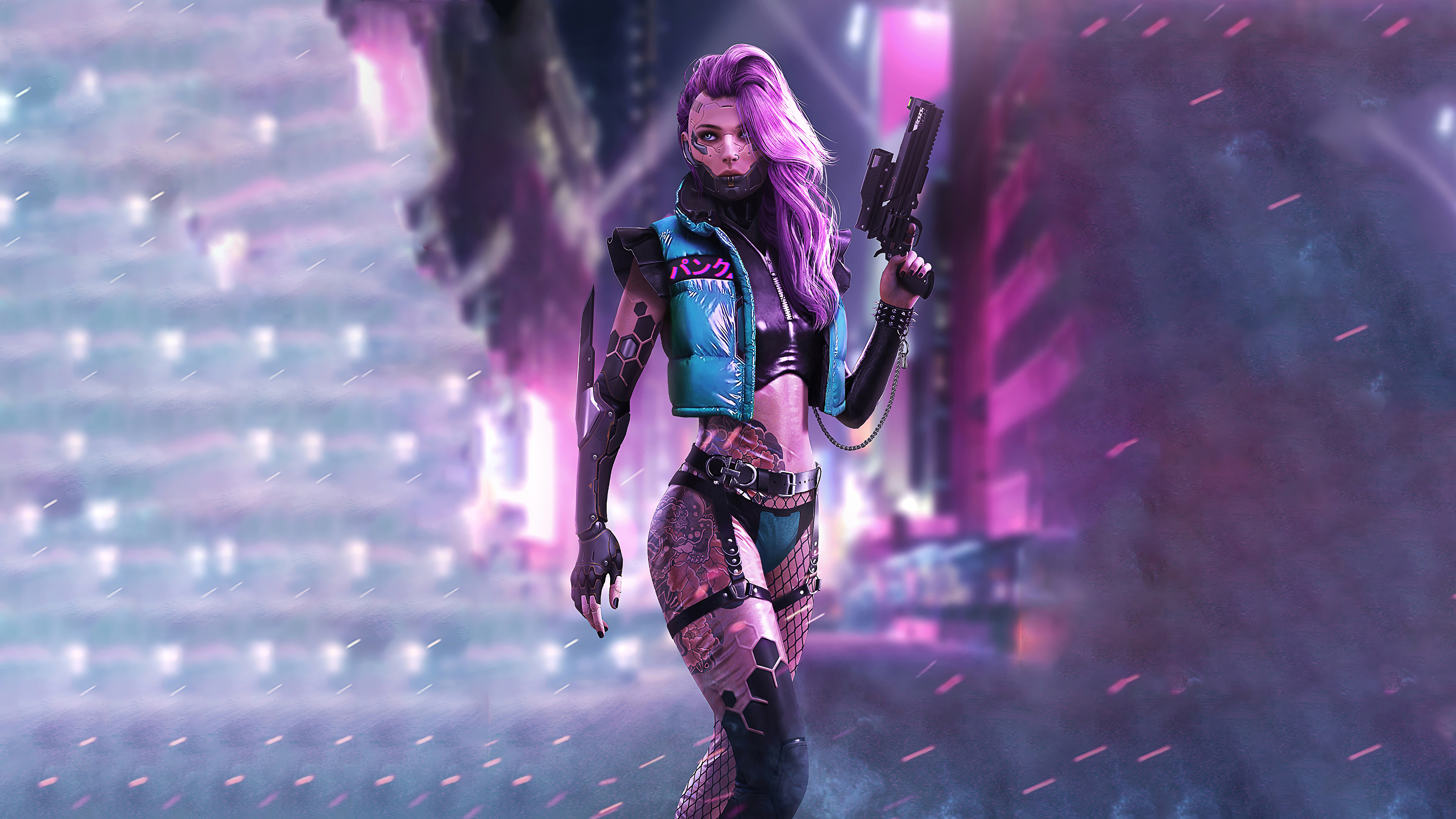 Cyberpunk, Girl, Sci-Fi, 4K, #135 Wallpaper