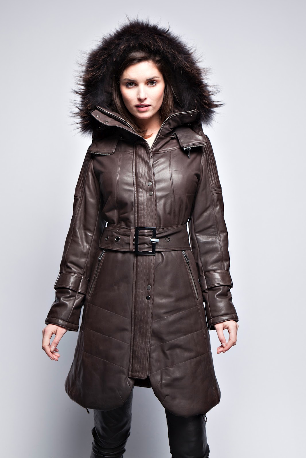 SUPERBE MANTEAU FOURRURE ROMANA MARRON ! | Manteau Fourrure