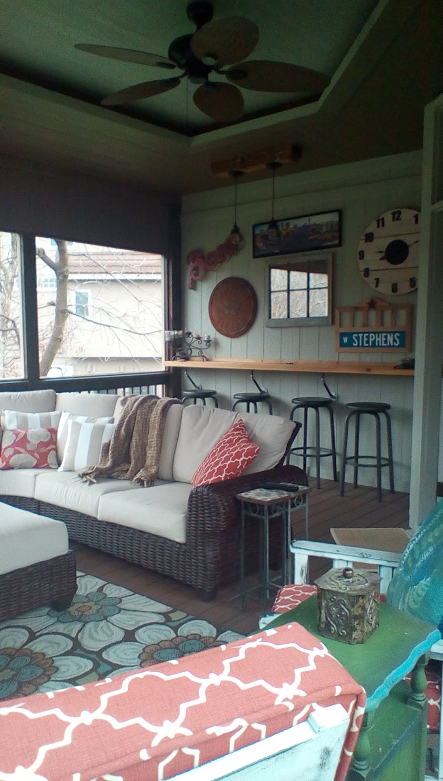 Redoing It with DIY and PSE Covered and screened porch