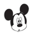cara de Mickey mouse sorprendido