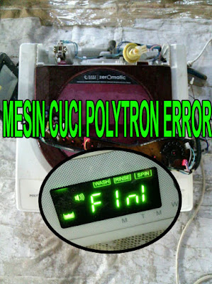 mengatasi mesin cuci polytron error F1N1,penyebab kode error F1N1 mesin cuci polytron