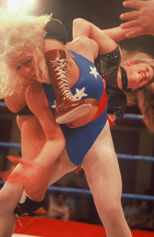 Linda Dallas-Heidi Lee Morgan-womens pro wrestling-female wrestling