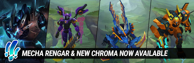 Surrender at 20: Mecha Rengar & New Chroma now available!
