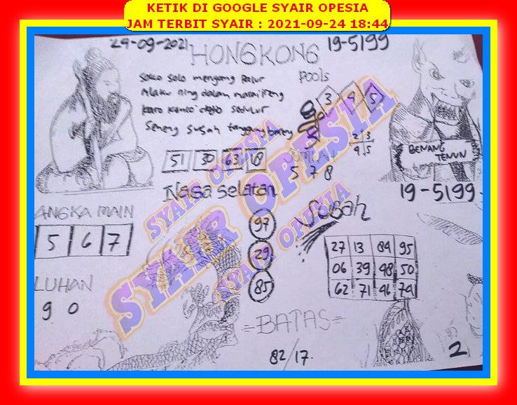 10 Kode syair hk opesia 24 september 2021 18 Desember
