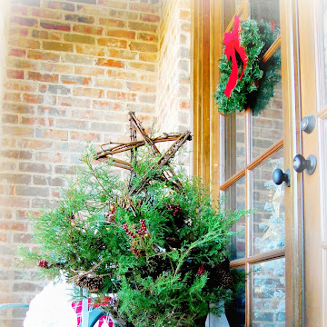 Christmas With Stencils~Rustic Planters