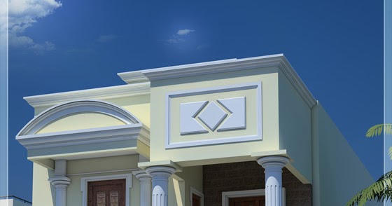 1600 sq. ft. narrow house design in India Indian Home Decor