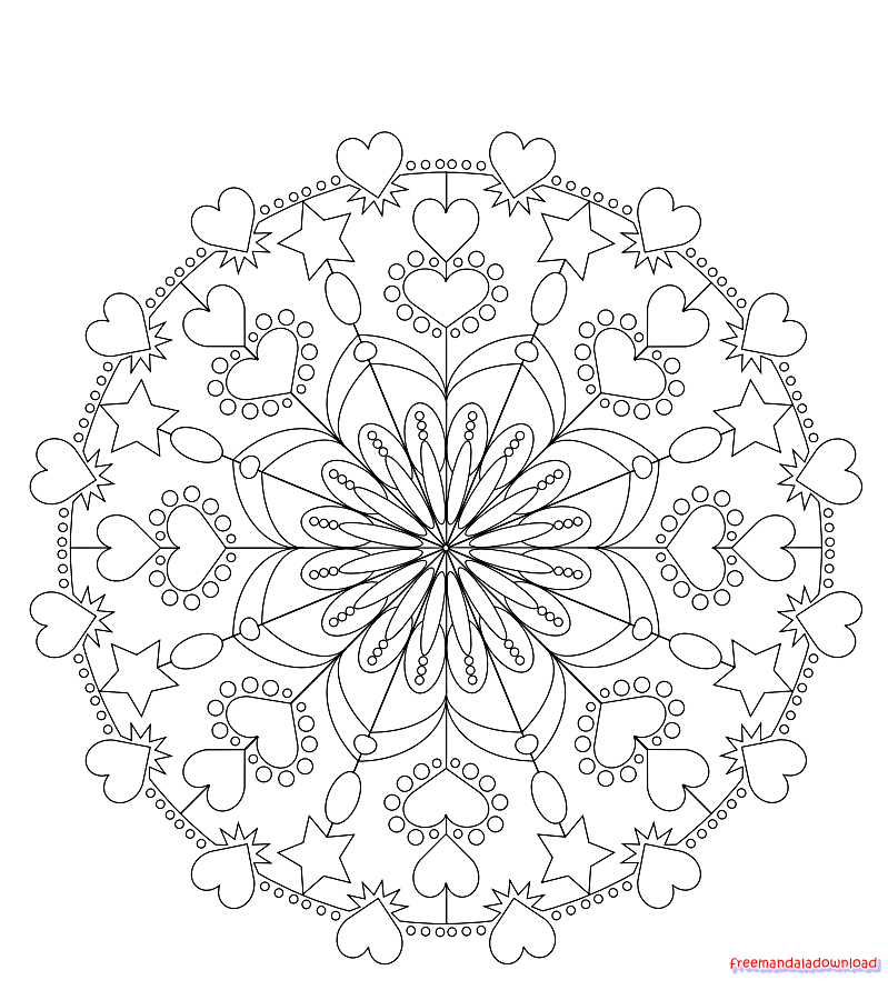 Farbung Burgen Kostenlos Mandala Malvorlagen Free Mandala