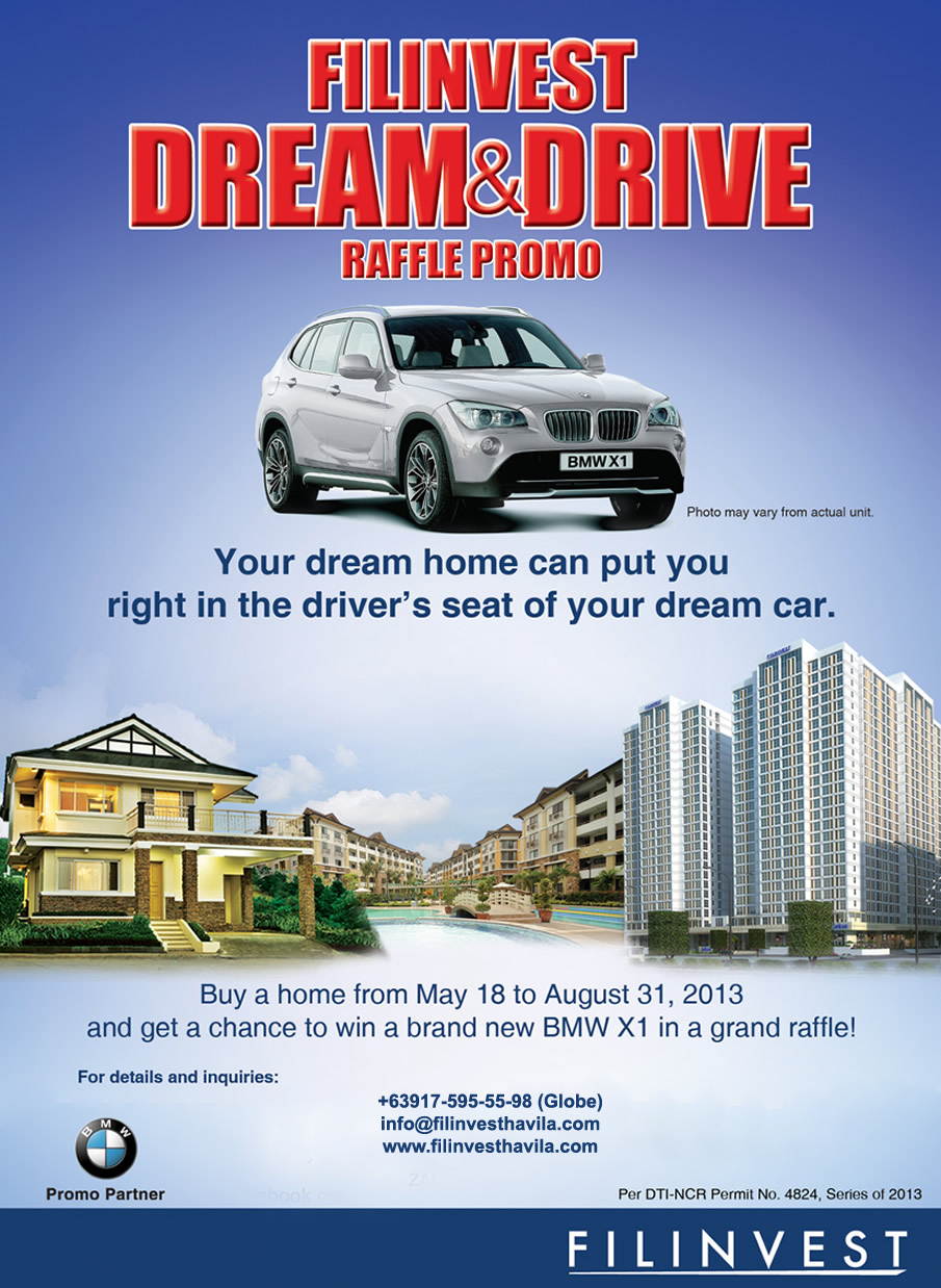 Filinvest Dream and Drive Raffle Promo 2013 - Havila
