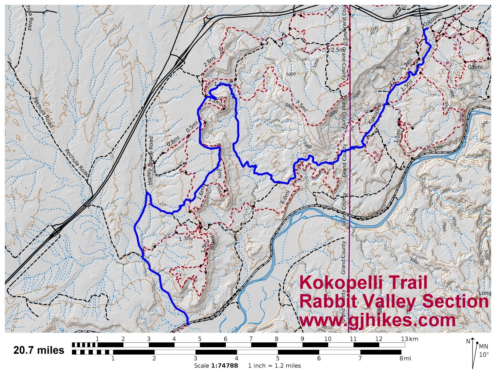 Kokopelli Rabbit Valley Section