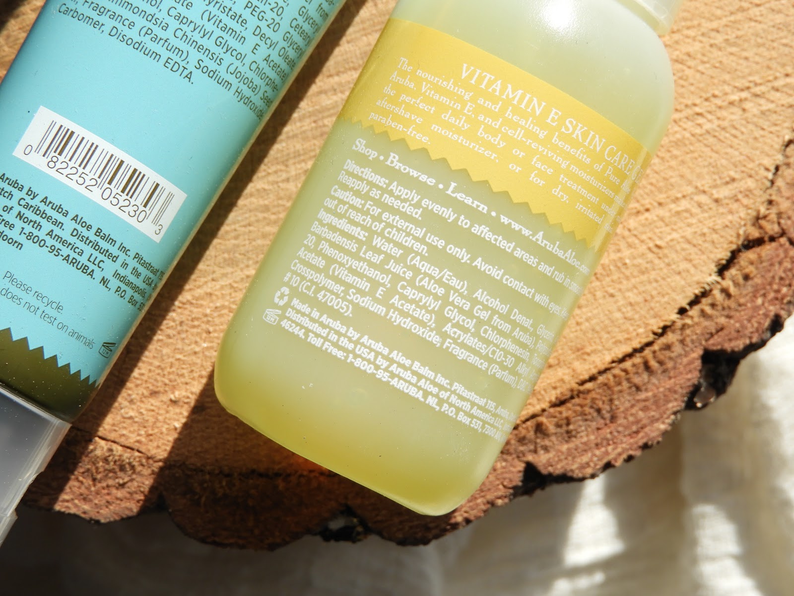 Aruba Aloe Special Care & Vitamin E Skin Care gel review Irispraat.nl