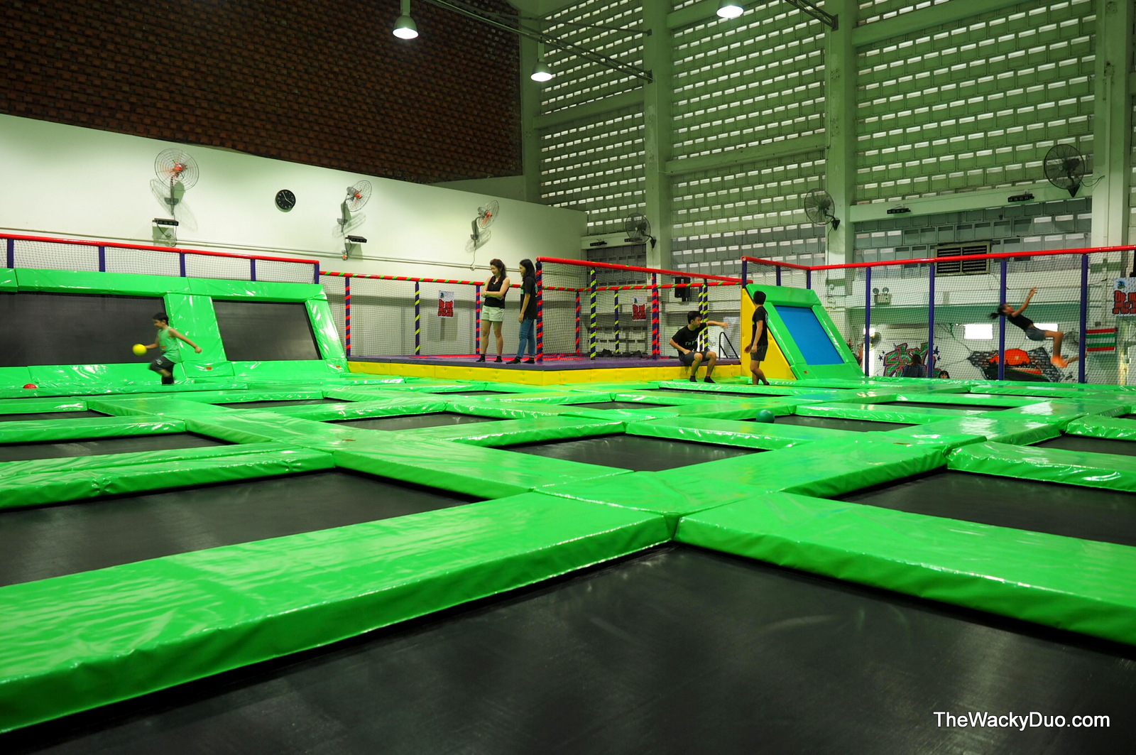 Jumping good times SkyHigh Trampoline Park The Wacky Duo
