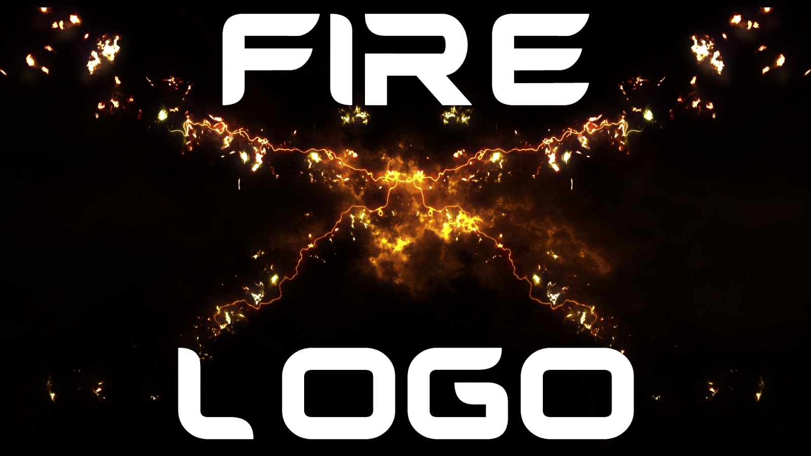 After Effects Template Fire X Logo Gosharemore After