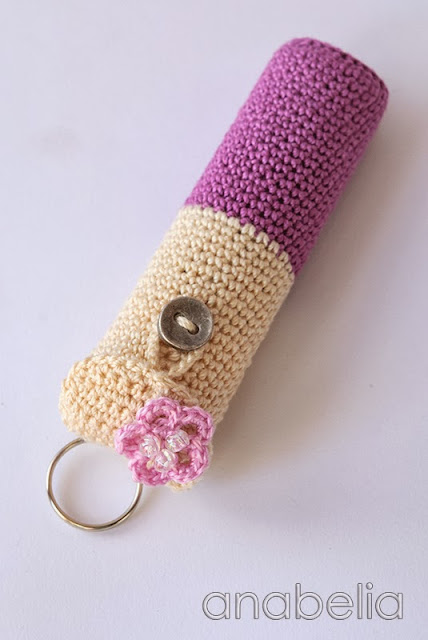 Lipstick crochet case 2 by Anabelia