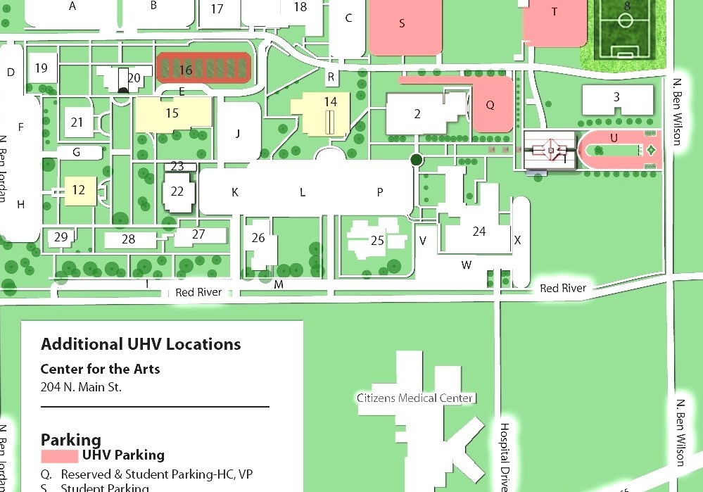 University Of Houston Victoria Campus Map United States Map