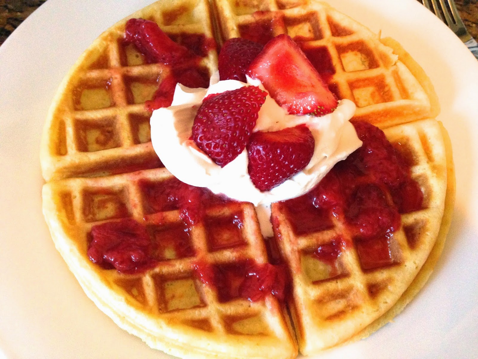 Busy Budget Foodie Easy Strawberry Jam + The Best Waffles