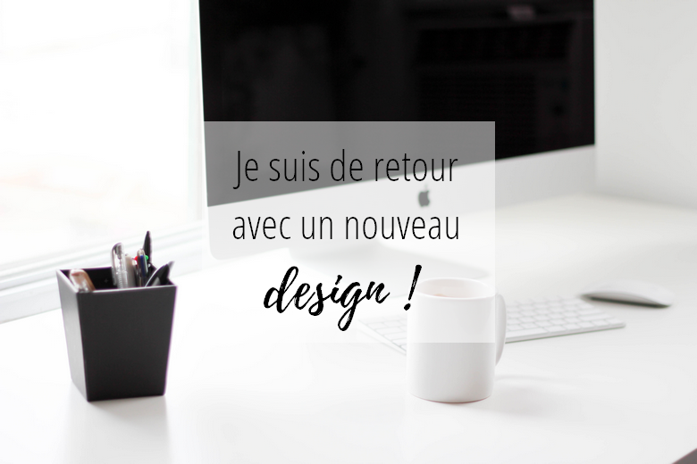 Je suis de retour nouveau design