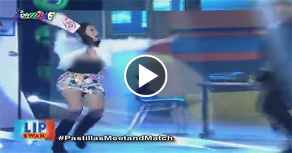 Former Sexy Star Maui Taylor Suffers Wardrobe Malfunction on It's Showtime During Live Performance