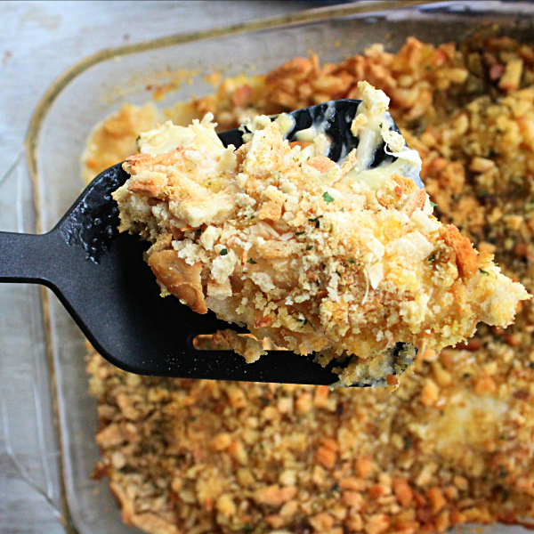 Swiss Cheese Chicken Casserole • Table for Seven