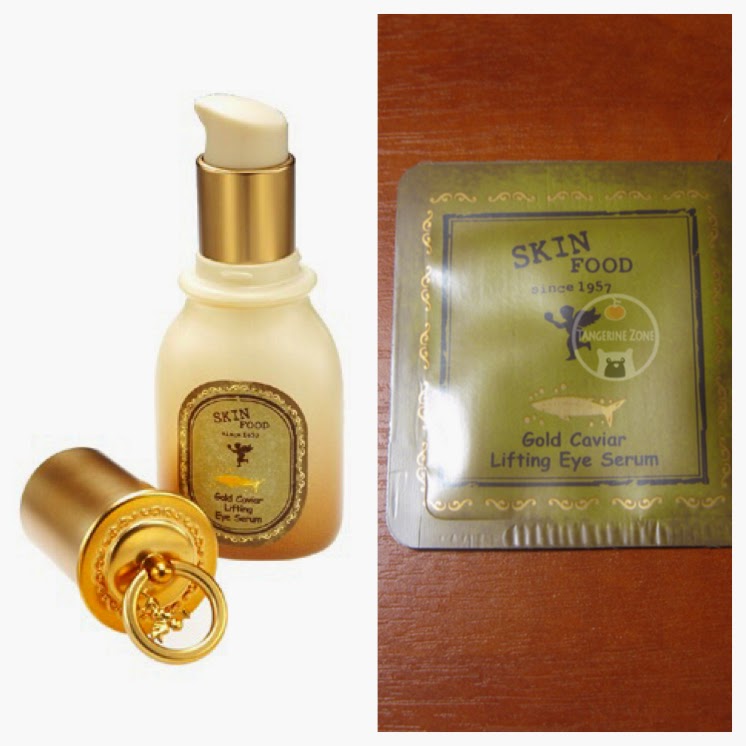 Tangerine Zone SKINFOOD Gold Caviar Emulsion / Cream / Lifting Eye Serum