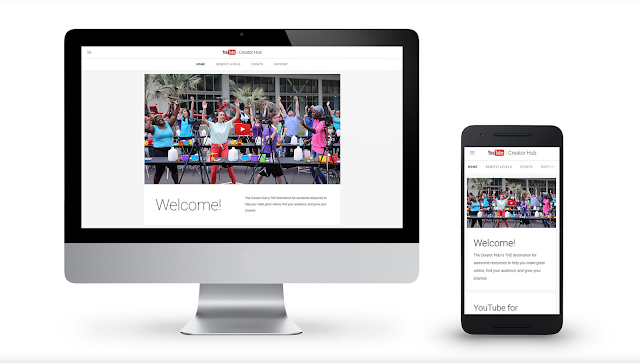 YouTube Creator Hub new look on mobile and desktop