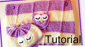 Capullo para bebé (cocoon) y gorro crochet / Tutorial en español