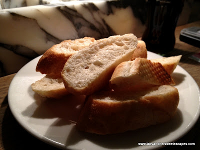 Complimentary Italian bread