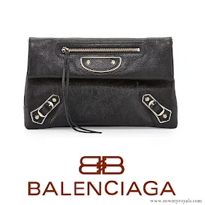 Princess Madeleine carried Balenciaga Classic Envelope Clutch Bag