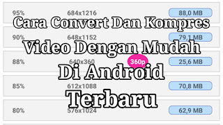 Cara Mudah Convert Dan Kompres Video Di Android Terbaru