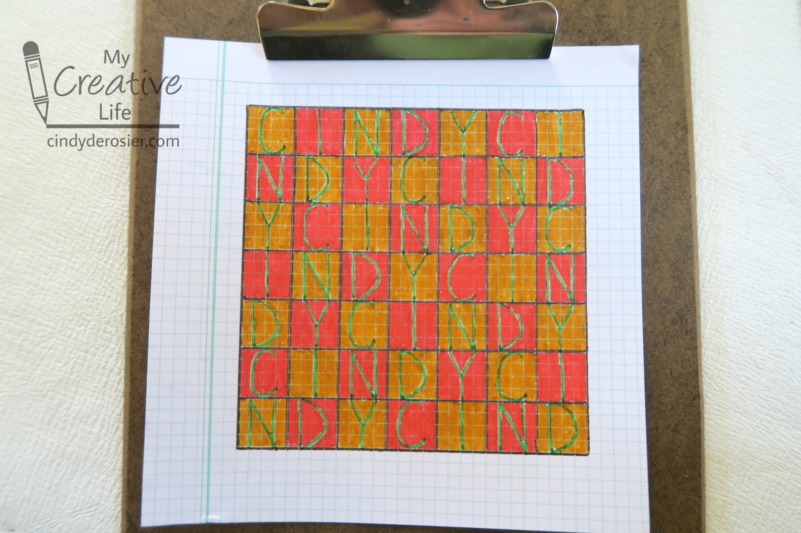 5 Grid Drawing Paper