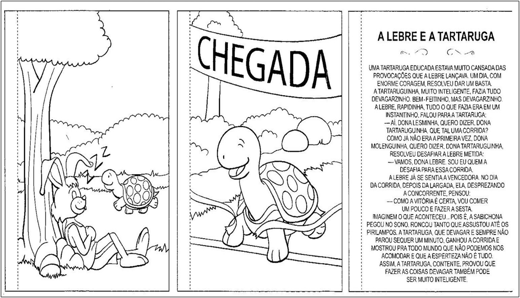 Gavetinha de Atividades A Lebre e a Tartaruga Gavetinha de Atividades A Lebre e a Tartaruga
