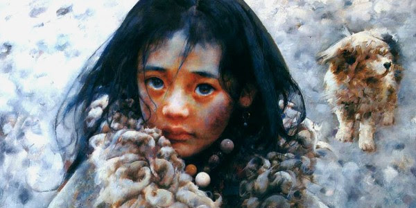 "Sầu Tây Tạng" - Bộ tranh mê hoặc lòng người của nghệ sĩ Trung Quốc