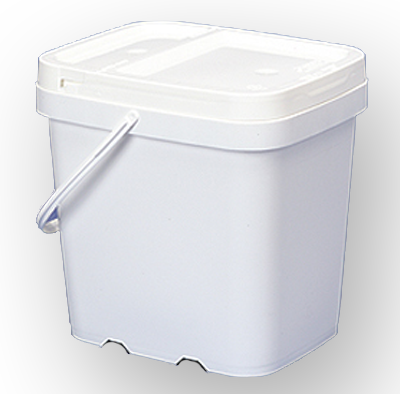 Baytec Containers Blog 2 Gallon Square EZStor Bucket and Lid with Handle