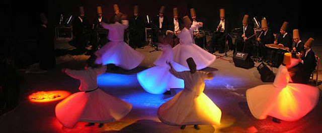 Whirling Dervesh in a festival in Turkey