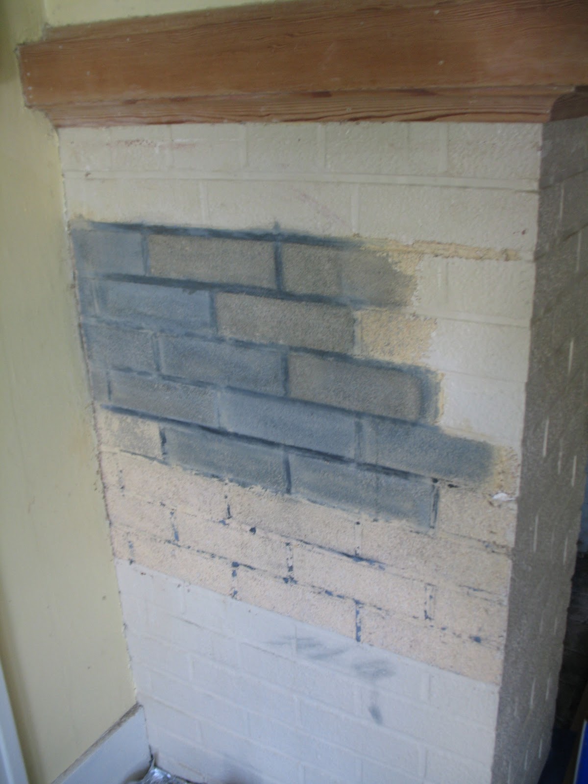 Stripping Paint Off Brick Fireplace