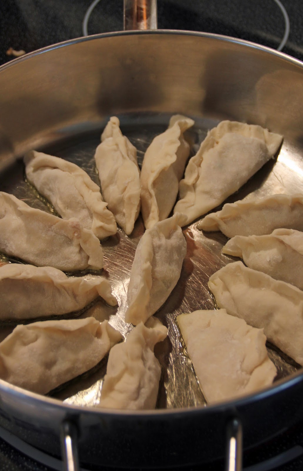 Jo and Sue Japanese Pork And Mushroom Gyoza With Beet and Carrot Slaw
