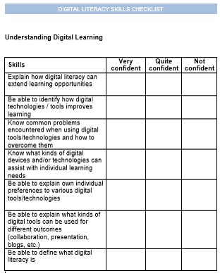 digital literacy skills checklist l2 l1 es resources mel gardner posted