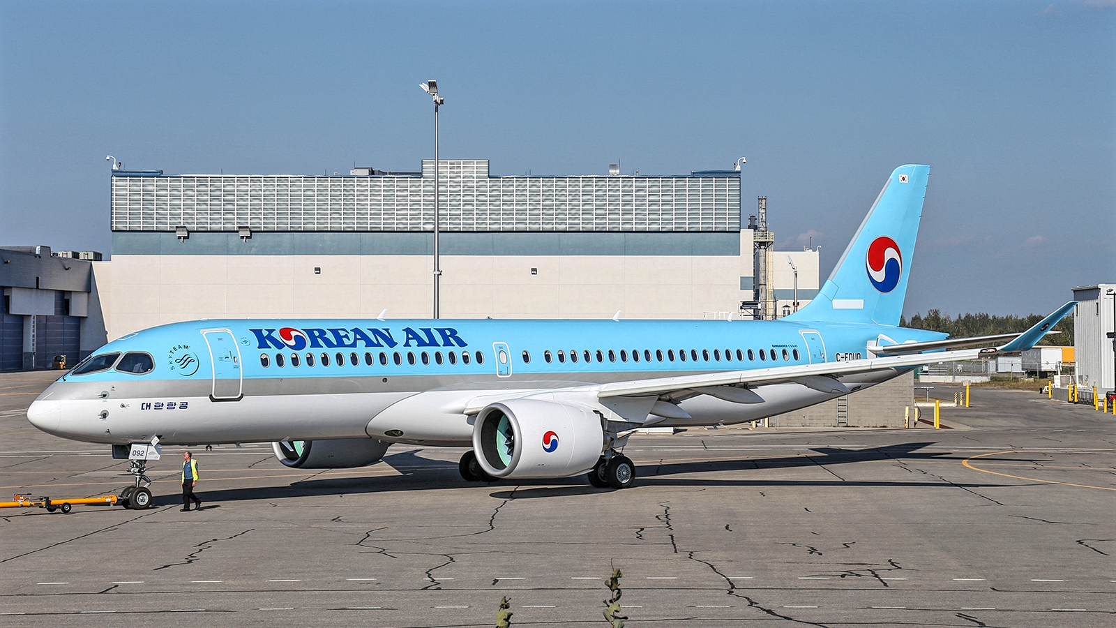 Bombardier CS300 of Korean Air Hand Over Ceremony