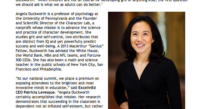 Schools Matter: Grit-meister Angela Duckworth headlines Jeb Bush's