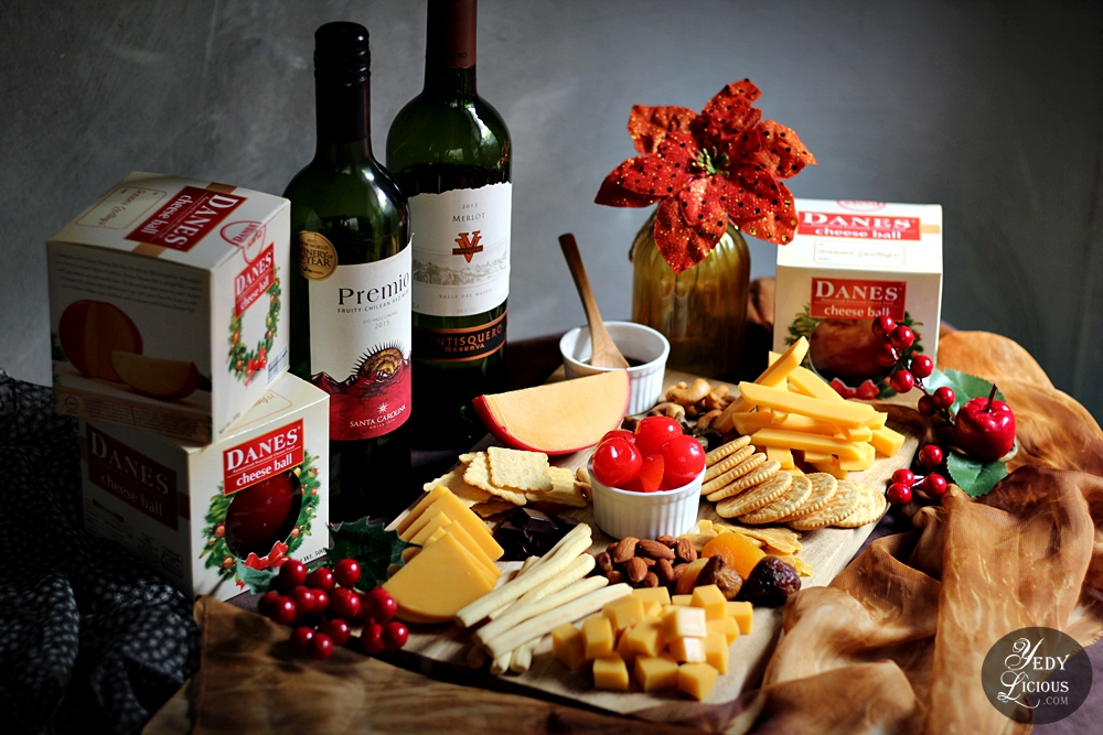 Create Your Own Cheese Board with Danes Cheese Ball A New and Fun Christmas Family Tradition