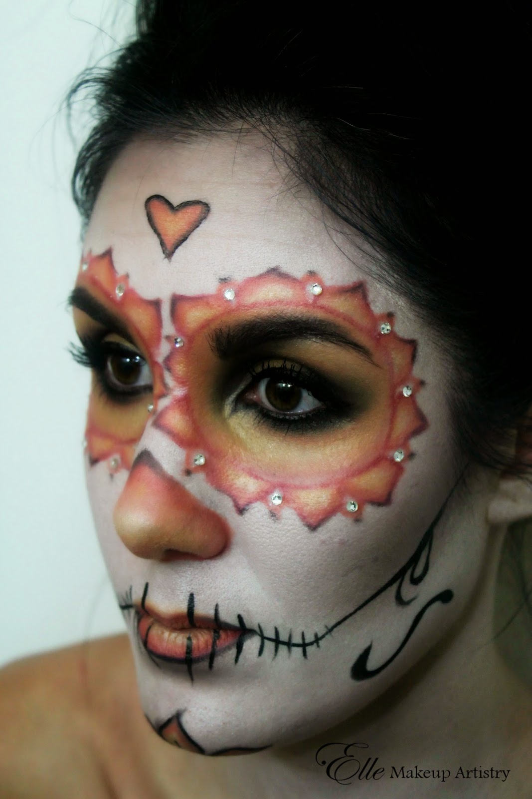 Elle Makeup Artist: Halloween Makeup - Dia de los Muertos - Day of the ...