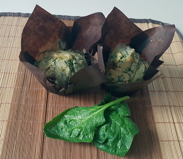 Muffins de espinacas y mozzarella