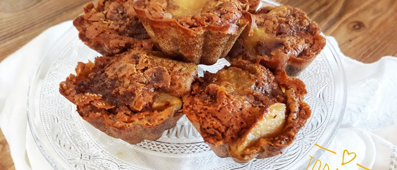 MUFFINS INVISIBLES DE PERA Y VAINILLA