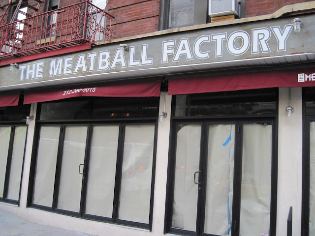 The Meatball Factory shuttered it's doors disappointing those dining in New York