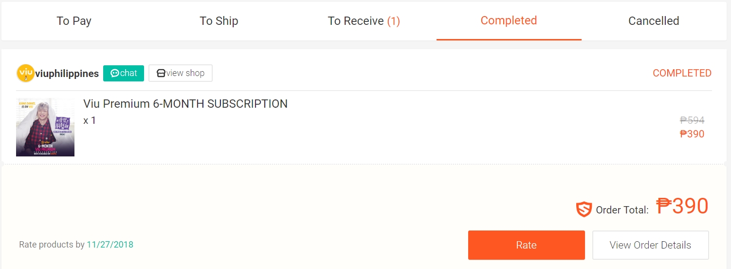 Viu Premium Code Shopee Best Deal