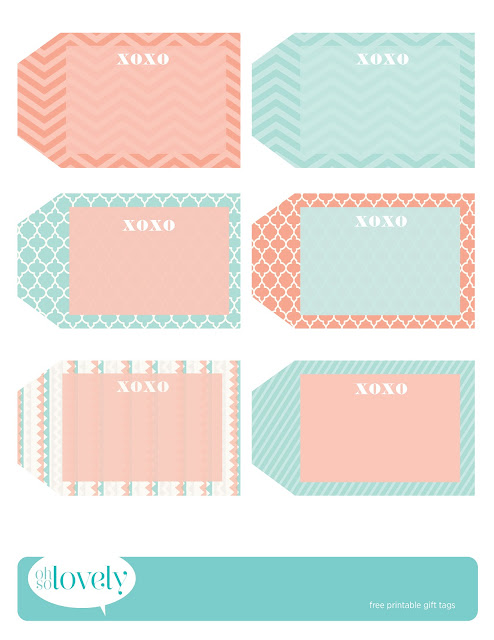 FREEBIES // GIFT TAGS, Oh So Lovely Blog