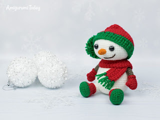 PATRON GRATIS MUÑECO DE NIEVE AMIGURUMI 35593