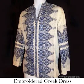 Queen Maxima wore Embroidered Greek Dress