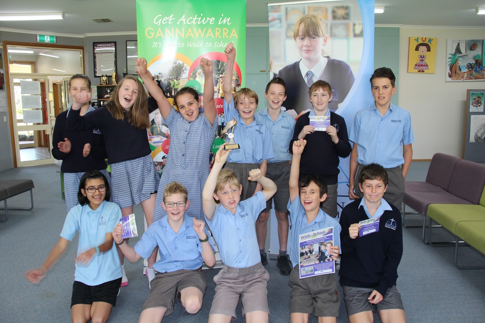 Gannawarra Walks to School Walking for Wellbeing at Kerang Christian